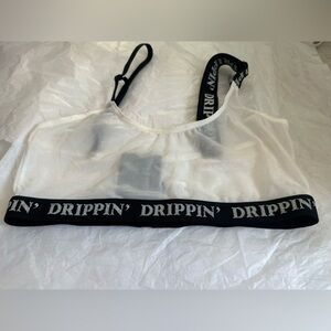 Stylish Sheer Bralette with Bold Straps